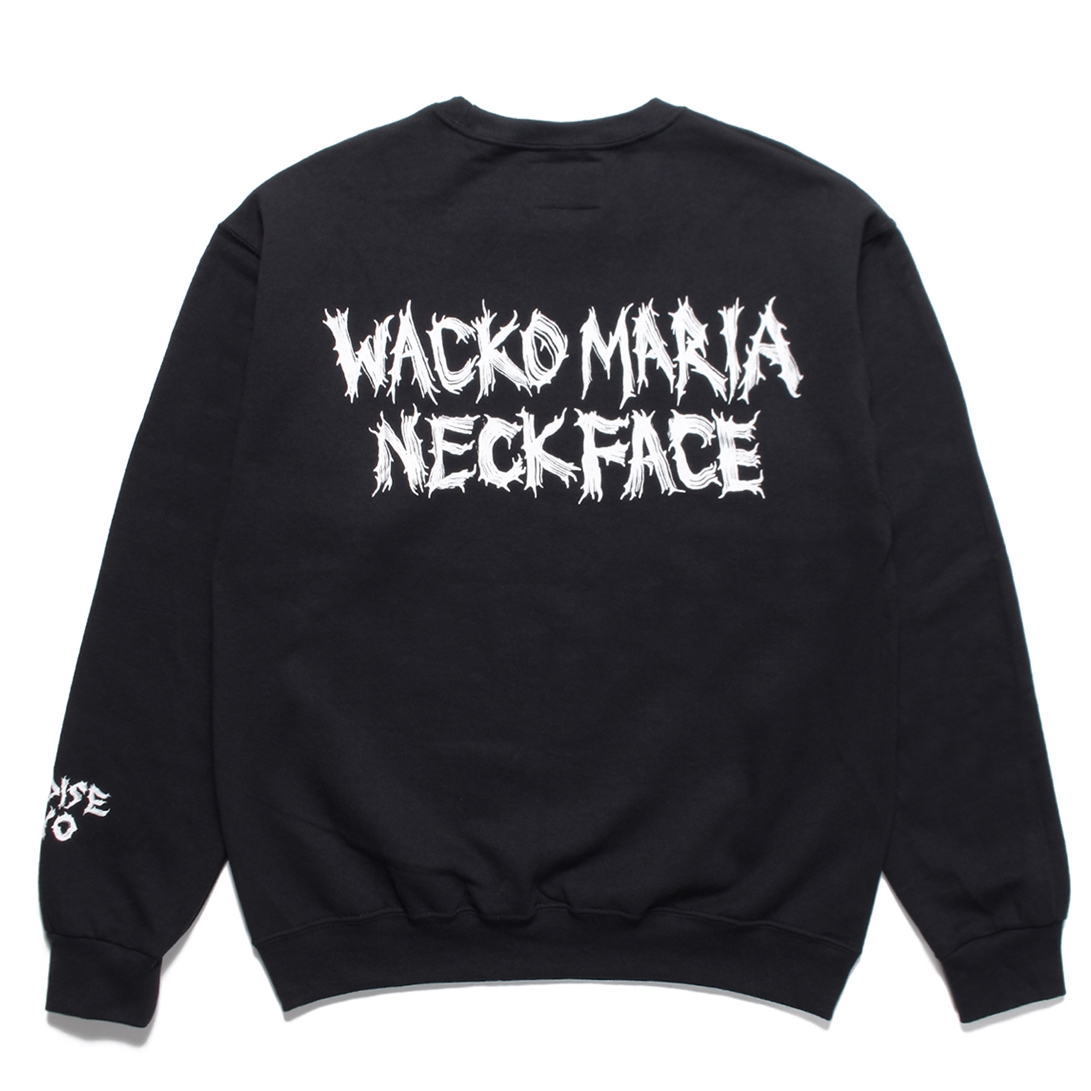 WACKO MARIA/NECKFACE / SWEAT SHIRT（BLACK）［クルーネック 