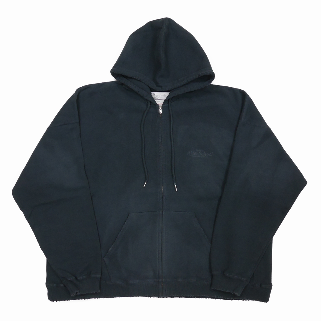 DAIRIKU Water repellent Zip Up Hoodie Vintage Black 22 