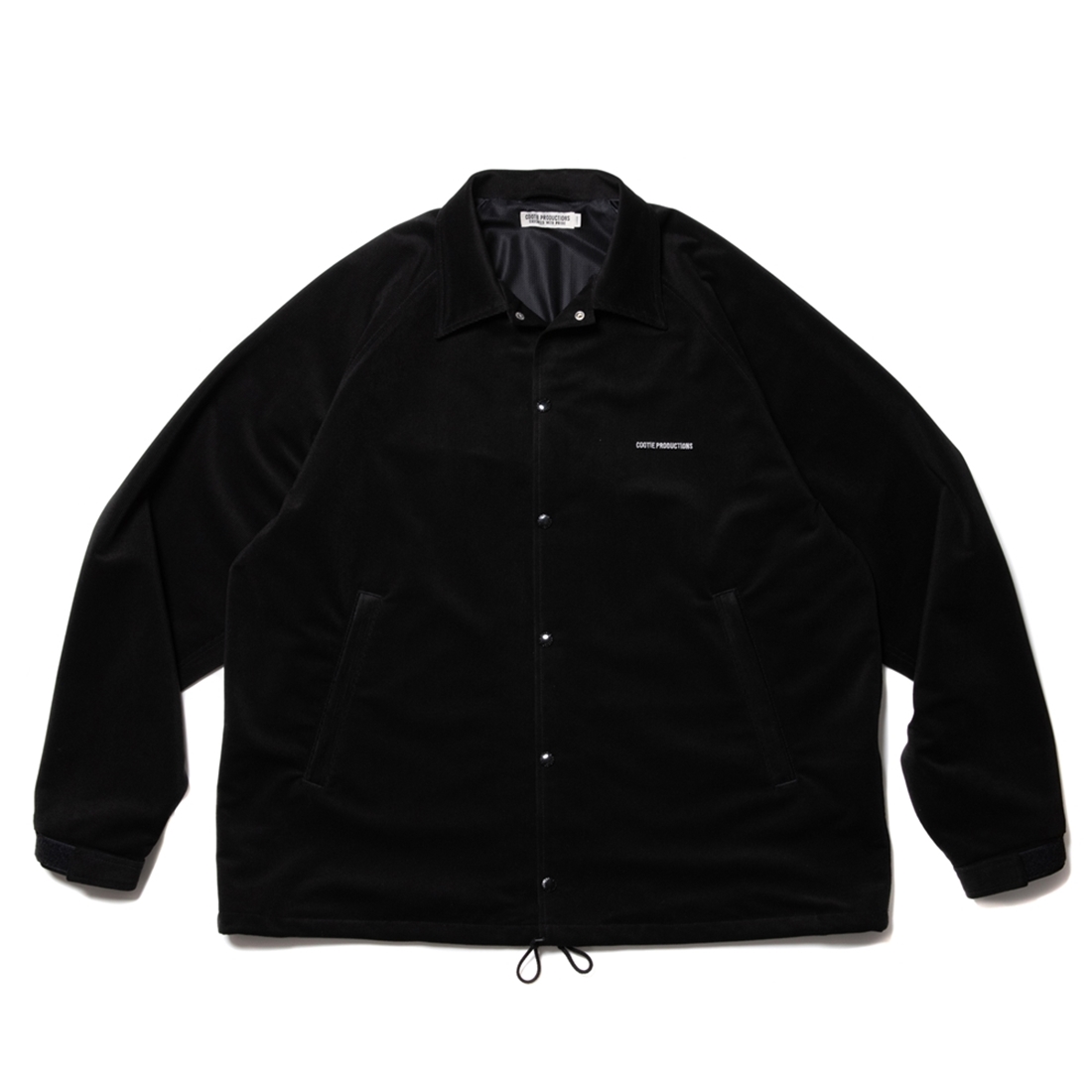 COOTIE PRODUCTIONS/Polyester Corduroy Coach Jacket（Black 