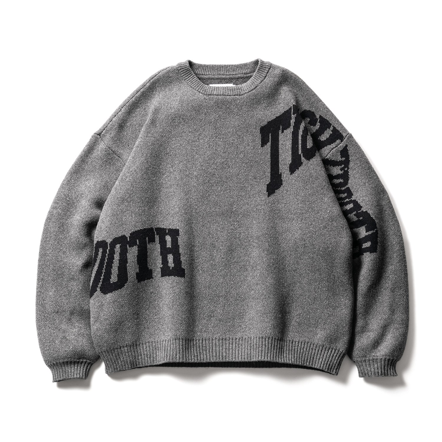 トップス TIGHTBOOTH ACID LOGO KNIT SWEATER TIGHTBOOTH PRODUCTION | タイトブースプロダクション ACID LOGO