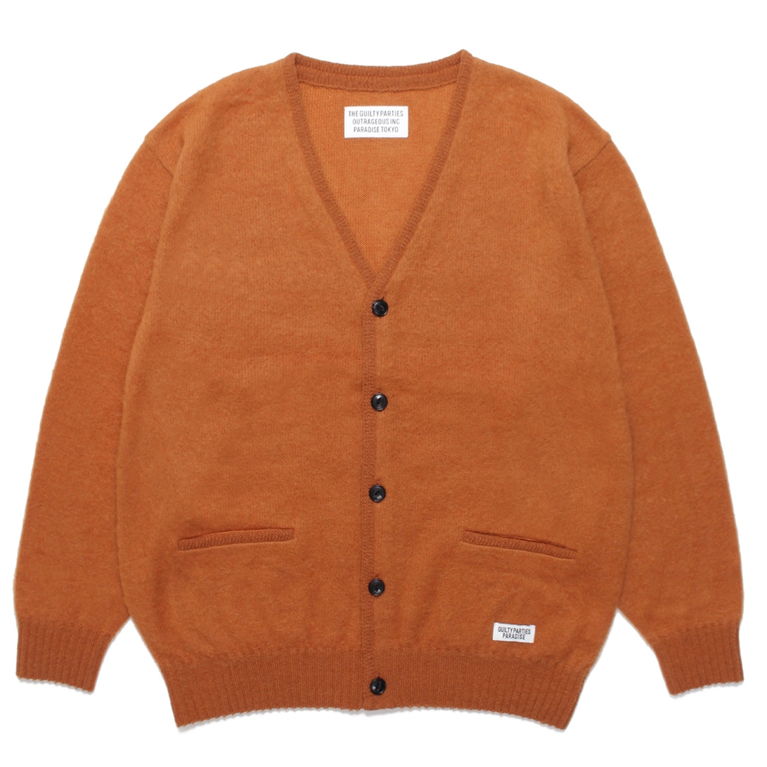 スーパーセール】 KNIT 22AW WACKOMARIA LEOPARD 美品 MOHAIR MARIA ○ KNIT HEAVY CARDIGAN 