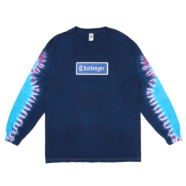 CHALLENGER/L/S TIE DYE LOGO TEE（NAVY TIE DYE）[タイダイ長袖T-23春夏] - JONAS