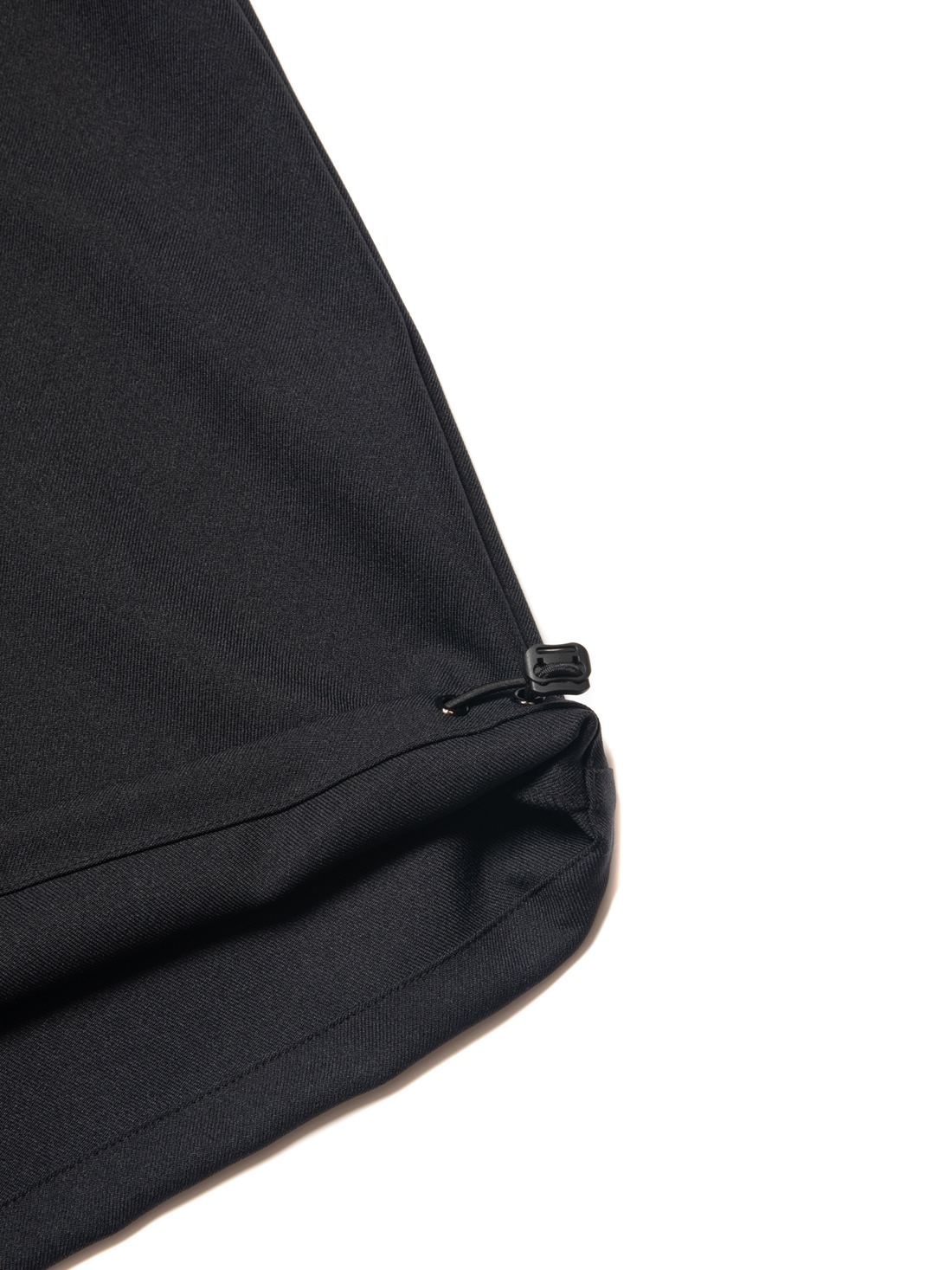 COOTIE PRODUCTIONS/Polyester Twill Half Zip Work L/S Shirt(Black