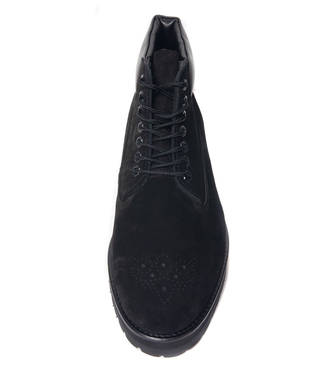 COOTIE PRODUCTIONS/7 Hole Lace Up Boots(Black Suede)[7ホール