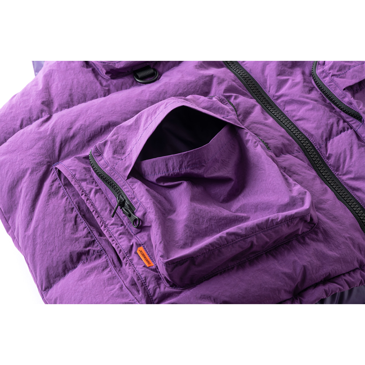 TIGHTBOOTH/UTILITY DOWN VEST(Purple)[ユーティリティーダウン