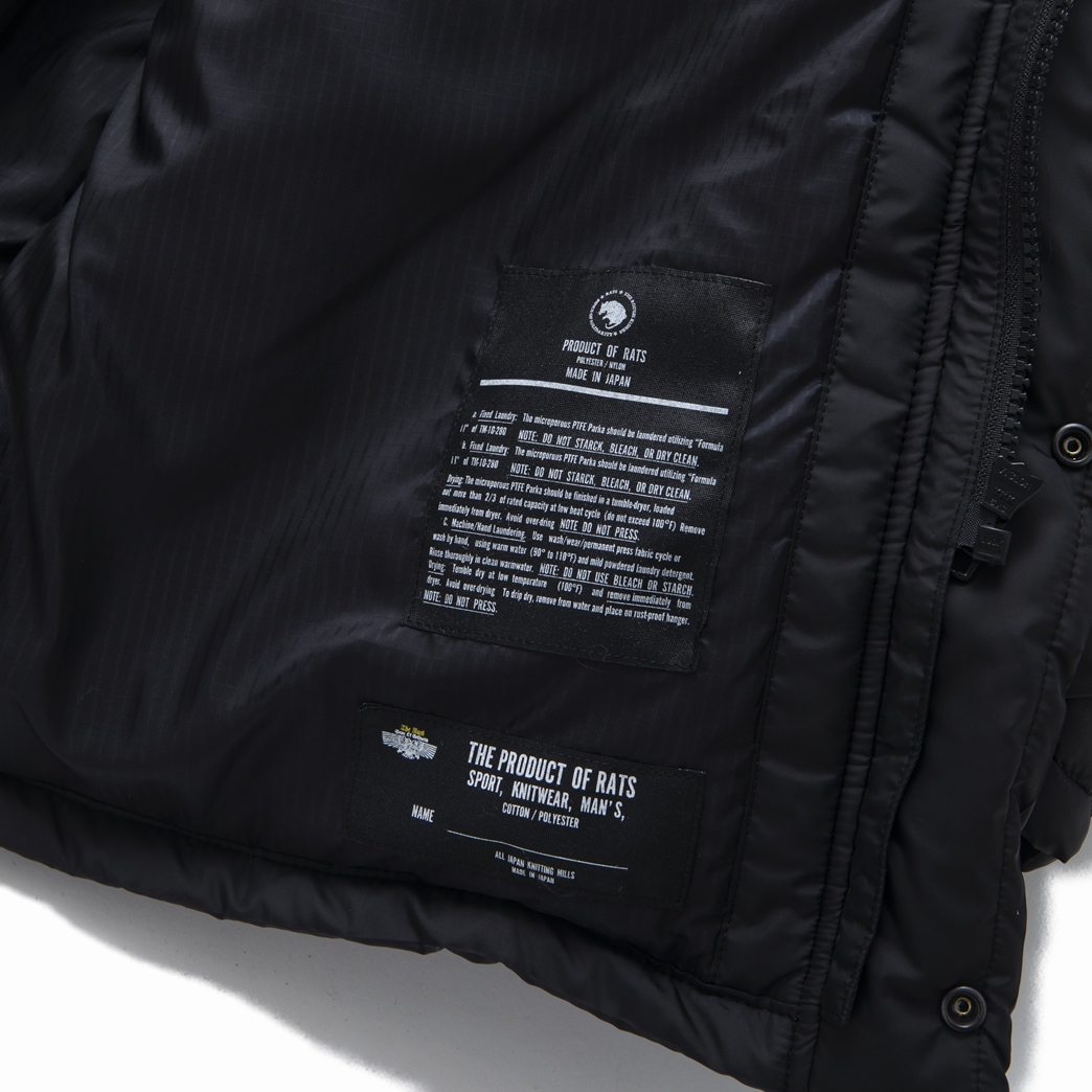 RATS MILITARY RIB COAT S BLACK-