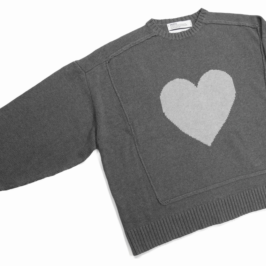 DAIRIKU/♡ Pullover Knit（Gray）［プルオーバーニット-23春夏］ - JONAS