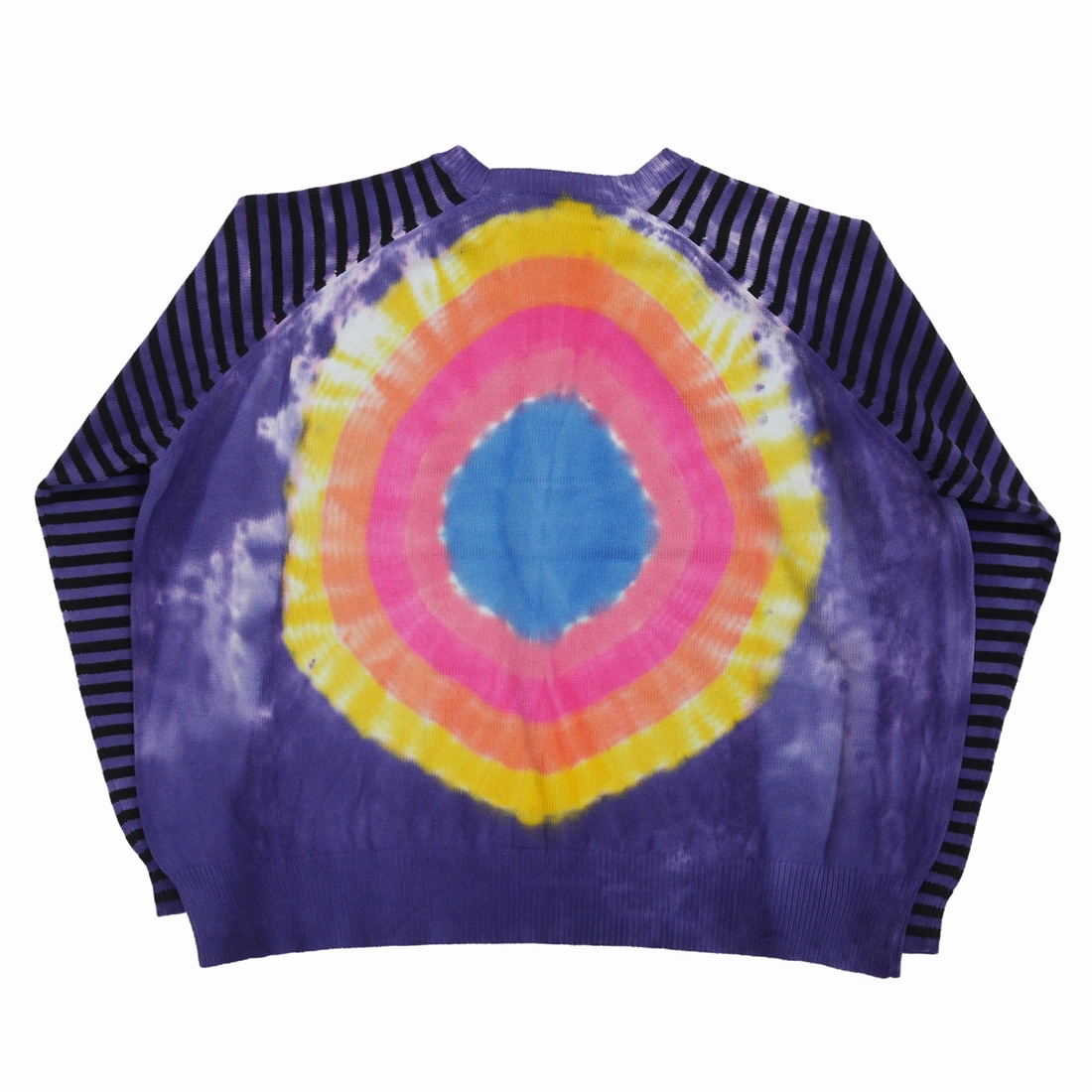 DAIRIKU/Heart Tie dye Border Knit（Rainbow）［タイダイボーダー