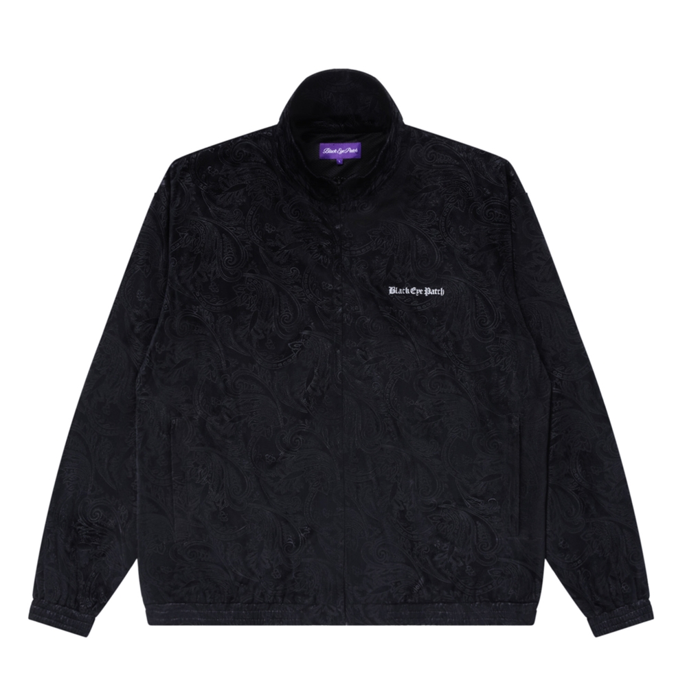 画像1: BlackEyePatch/PAISLEY EMBOSSED TRACK JACKET(BLACK) (1)