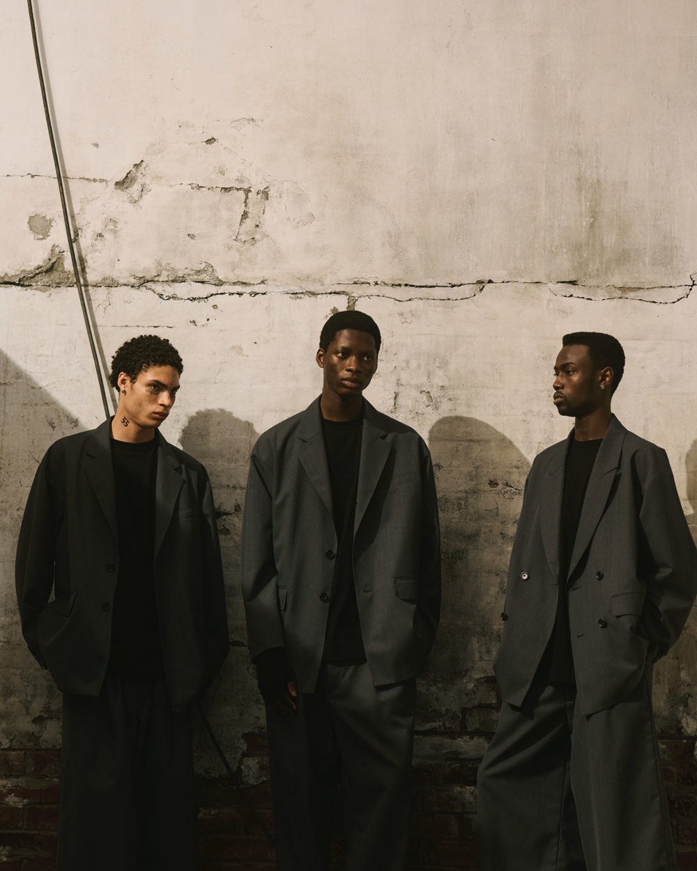 COOTIE PRODUCTIONS/T/W Saxony Double Breasted Jacket（Gray