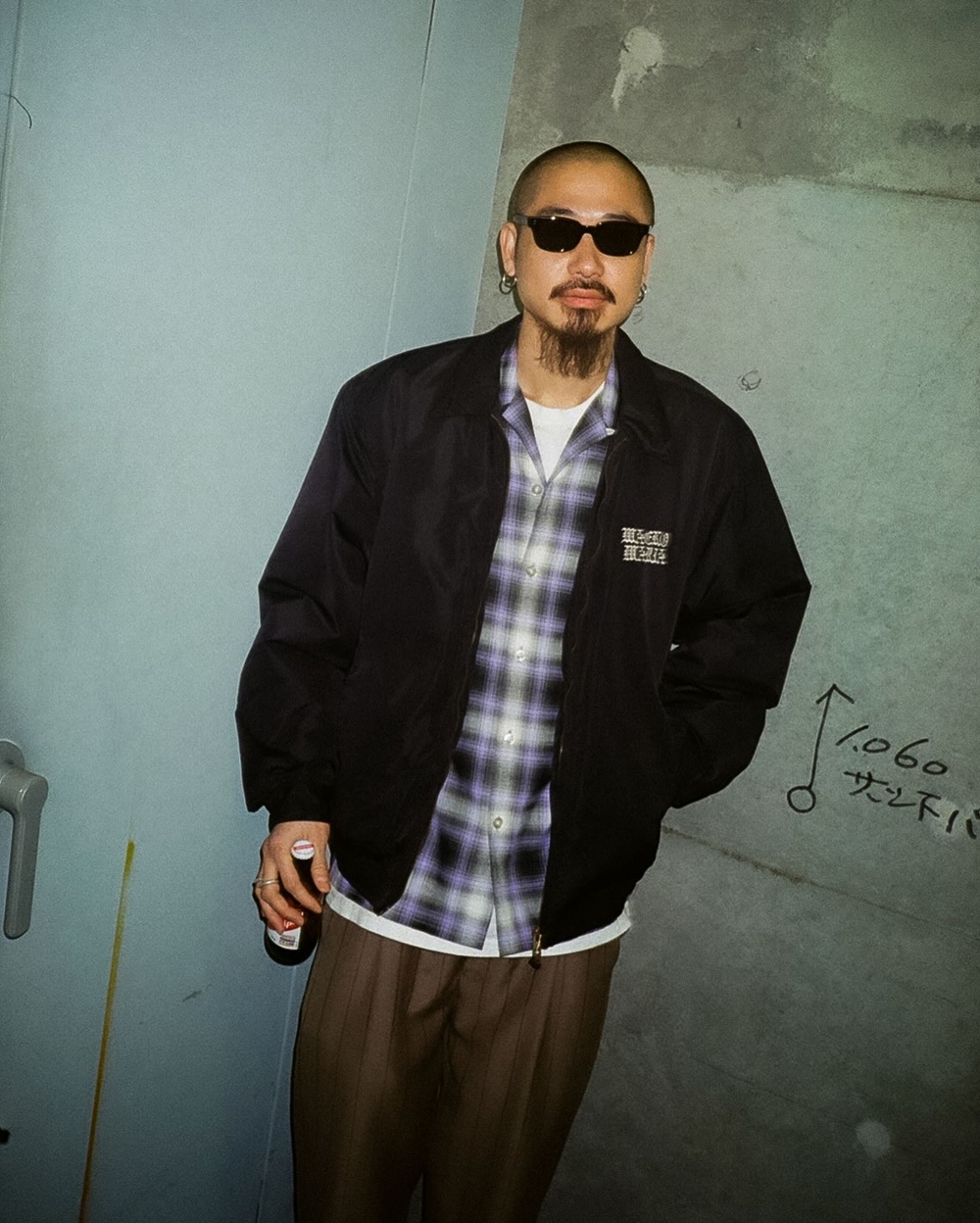 WACKO MARIA/MCGREGOR / NYLON ANTI-FREEZE JACKET（NAVY）［ナイロン