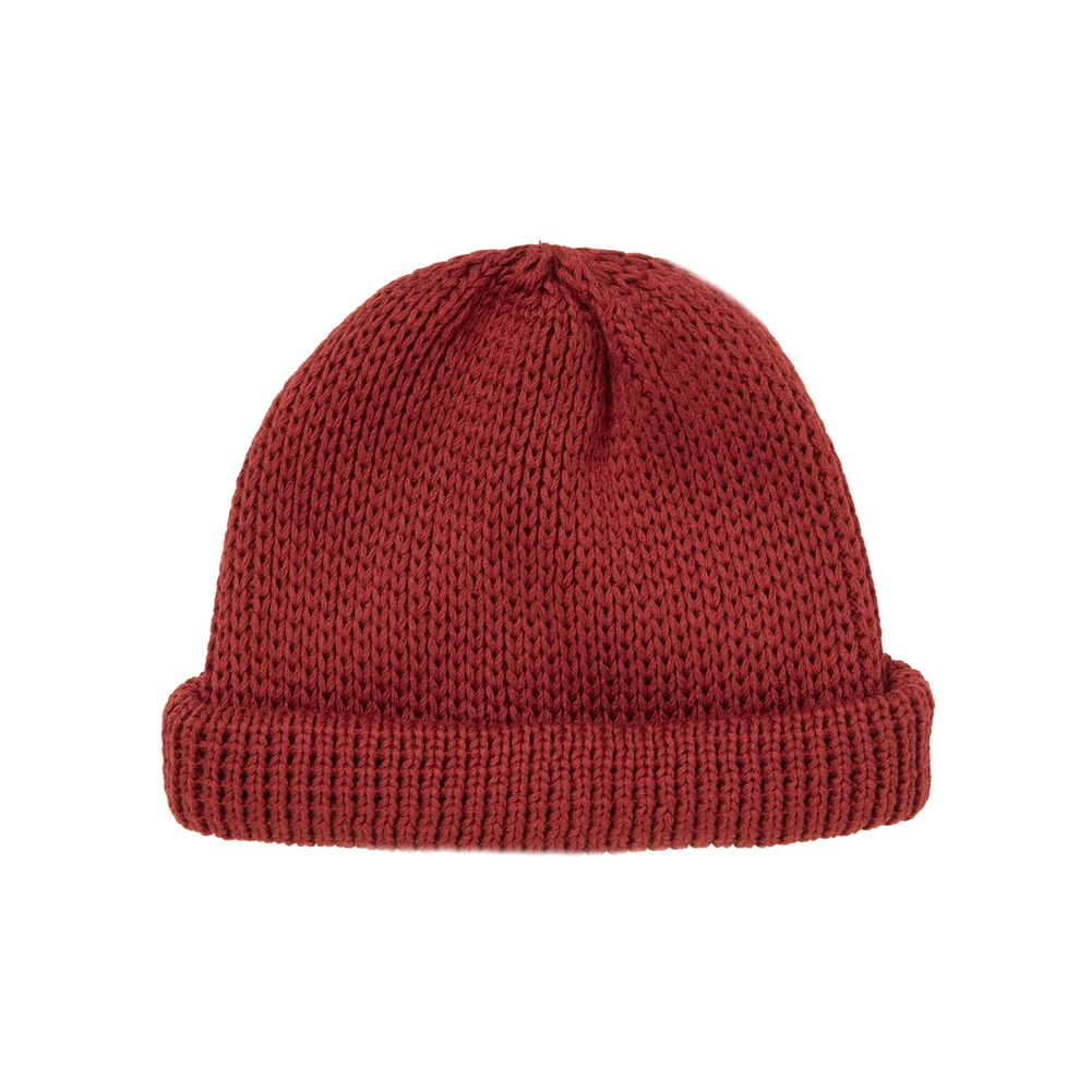 COOTIE PRODUCTIONS/Lowgauge Roll Up Beanie（Red）［ロールアップ