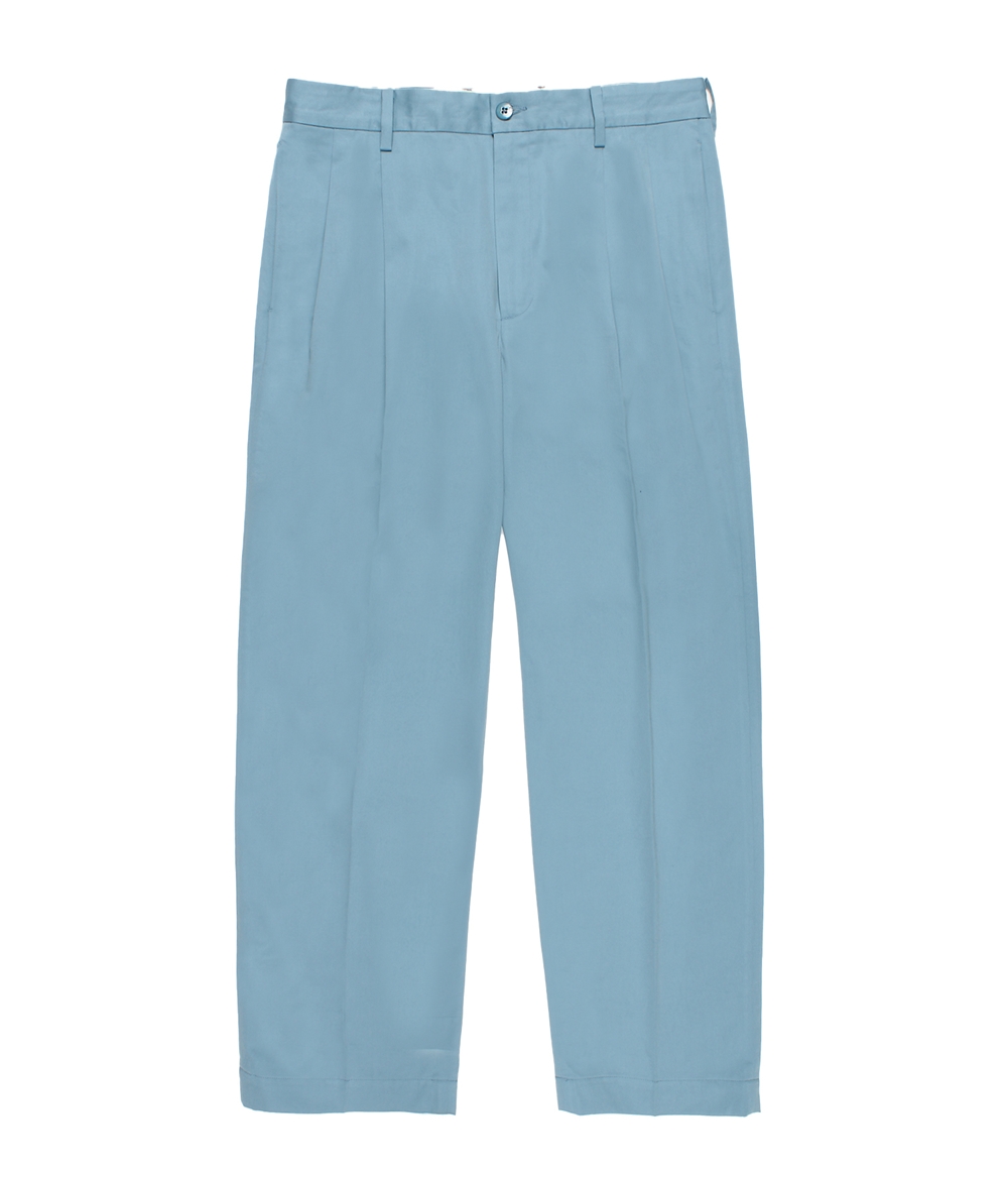 WACKO MARIA/SOLBIATI / DOUBLE PLEATED TROUSERS（BLUE）［ツータック
