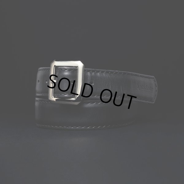 画像1: ANTIDOTE BUYERS CLUB/Garrison Leather Belt（Black） (1)