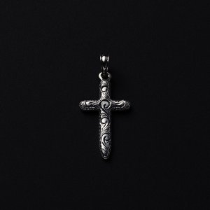 画像: ANTIDOTE BUYERS CLUB/Engraved Cross Pendant（Silver）