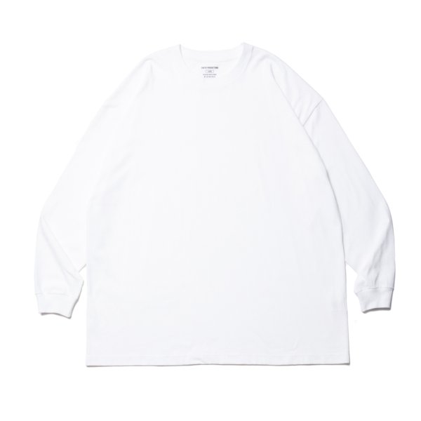 COOTIE PRODUCTIONS/Open End Yarn Error Fit L/S Tee（ホワイト