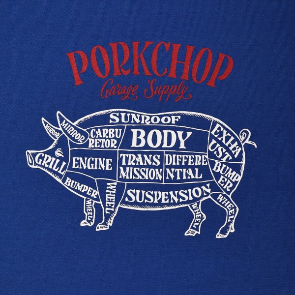 クリスマス特集2024 PORKCHOP/CHOPPERS SWEAT（ブルー）［クルーネック WELCOME トップス