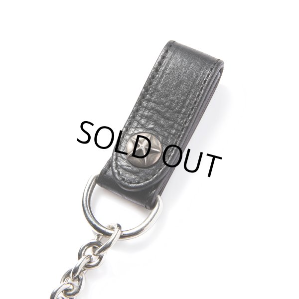 画像3: CALEE/SILVER STAR CONCHO LEATHER WALLET CHAIN（BLACK）［ウォレットチェーン-24春夏］ (3)