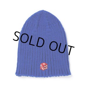 画像: CHALLENGER/DICE KNIT CAP（ブルー）［ダイスニットキャップ-22春夏］