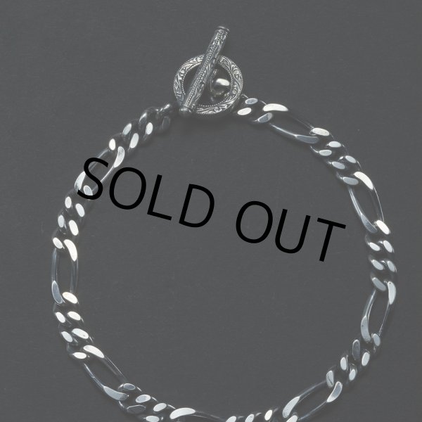 画像2: ANTIDOTE BUYERS CLUB/Figaro Wide Chain Bracelet（Silver）［フィガロワイドチェーンブレスレット］ (2)
