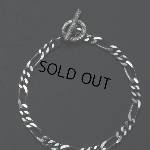 画像2: ANTIDOTE BUYERS CLUB/Figaro Wide Chain Bracelet（Silver）［フィガロワイドチェーンブレスレット］ (2)