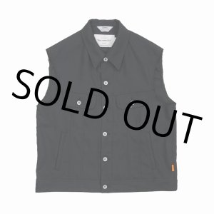 画像: DAIRIKU/Regular Polyester Vest（ブラック）［ポリエステルベスト-22春夏］