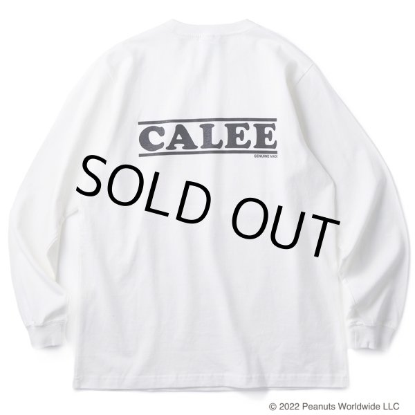 画像2: CALEE/PEANUTS L/S T-shirt（ホワイト）［プリント長袖T-22春夏］ (2)