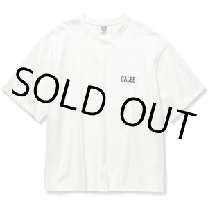 画像: CALEE/Drop shoulder logo embroidery t-shirt（ホワイト）［ドロップショルダーT-22春夏］