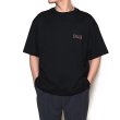 画像2: CALEE/Drop shoulder logo embroidery t-shirt（ブラック）［ドロップショルダーT-22春夏］ (2)