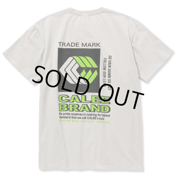 画像1: CALEE/Stretch trade mark logo t-shirt（グレー）［プリントT-22春夏］ (1)