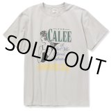 画像: CALEE/Stretch syndicate retro girl t-shirt（Naturally paint design）（グレー）［プリントT-22春夏］