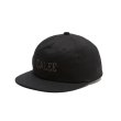 画像1: CALEE/Twill calee logo embroidery cap（ブラック/ブラック）［ツイルキャップ-22春夏］ (1)