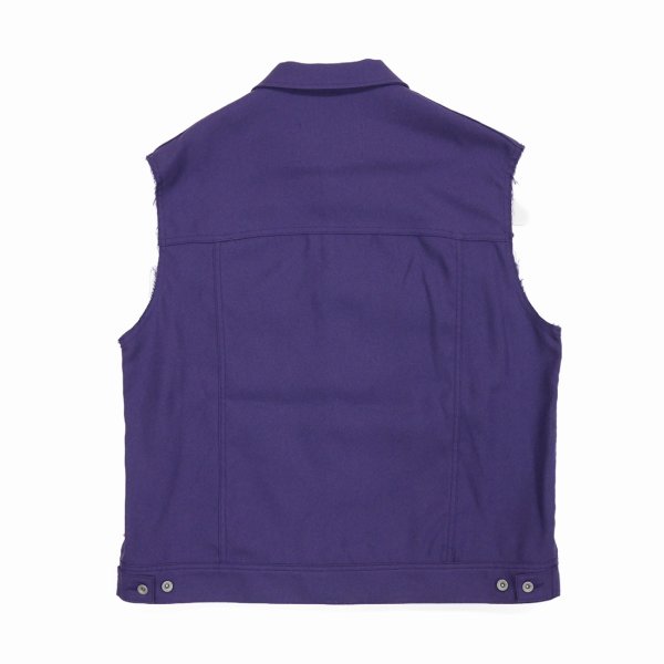 画像2: DAIRIKU/"Regular" Polyester Vest（Purple） 【50%OFF】［ポリエステルベスト-22秋冬］ (2)