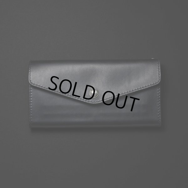 画像1: ANTIDOTE BUYERS CLUB/Trucker Long Wallet（Black-Smooth Leather） (1)