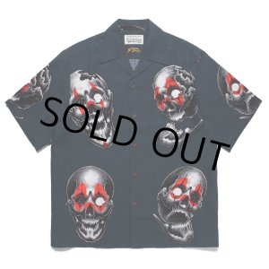 画像: WACKO MARIA/56 TATTOO STUDIO / HAWAIIAN SHIRT S/S（NAVY）［ハワイアンシャツ-22秋冬］