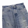 画像3: DAIRIKU/"Straight" Hard damage & Repair Vintage Denim Pants（Washed Indigo） 【30%OFF】［ハードダメージ&リペアストレートデニムパンツ-22秋冬］ (3)