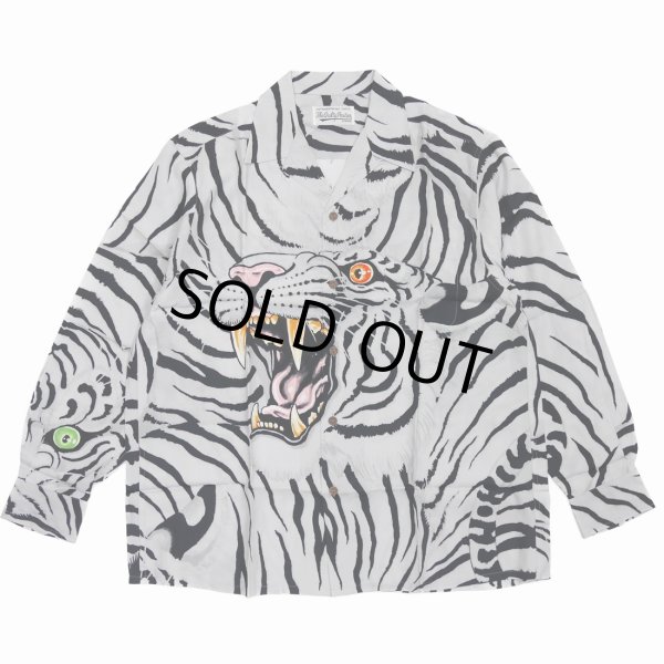 画像1: WACKO MARIA/TIM LEHI / HAWAIIAN SHIRT L/S（GRAY）［ハワイアンシャツ-22秋冬］ (1)