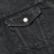 画像4: CALEE/Vintage reproduct 3rd type denim jacket -used black-（Used Black）［3rdタイプデニムJKT-22秋冬］ (4)