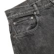 画像4: CALEE/Vintage reproduct wide silhouette denim pants -used black-（Used Black）［ワイドデニムパンツ-22秋冬］ (4)