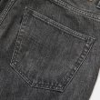 画像6: CALEE/Vintage reproduct wide silhouette denim pants -used black-（Used Black）［ワイドデニムパンツ-22秋冬］ (6)