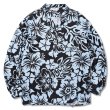 画像1: CALEE/Allover flower pattern R/P shirt（Black） 【70%OFF】［フラワーパターンシャツ-22秋冬］ (1)