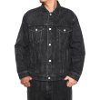 画像8: CALEE/Vintage reproduct 3rd type denim jacket -used black-（Used Black）［3rdタイプデニムJKT-22秋冬］ (8)