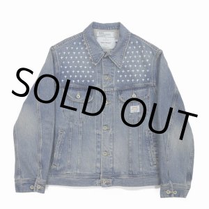 画像: DAIRIKU/Cross Embroidery Vintage Denim jacket（Washed Indigo） 【30%OFF】［クロス刺繍ヴィンテージデニムJKT-22秋冬］