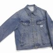 画像3: DAIRIKU/Cross Embroidery Vintage Denim jacket（Washed Indigo） 【30%OFF】［クロス刺繍ヴィンテージデニムJKT-22秋冬］ (3)