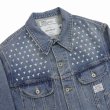 画像4: DAIRIKU/Cross Embroidery Vintage Denim jacket（Washed Indigo） 【30%OFF】［クロス刺繍ヴィンテージデニムJKT-22秋冬］ (4)