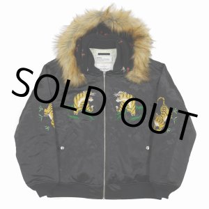 画像: DAIRIKU/KOREAN Jacket with Fur Hoodie（Black） 【30%OFF】［コリアンJKT-22秋冬］