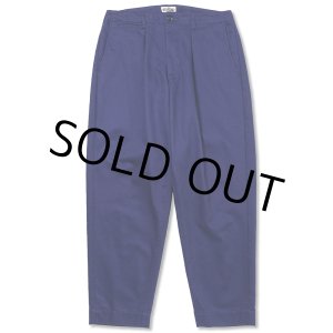 画像: CALEE/Vintage type chino cloth tuck trousers（Navy） 【40%OFF】［チノトラウザース-23春夏］