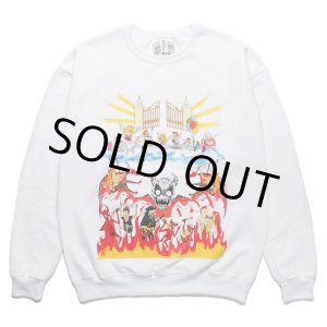 画像: WACKO MARIA/NECKFACE / SWEAT SHIRT（WHITE）［クルーネックスウェット-22秋冬］