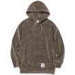 画像1: CALEE/Cotton pile jersey pullover hoodie（Khaki） 【60%OFF】［コットンパイルジャージフーディー-22秋冬］ (1)