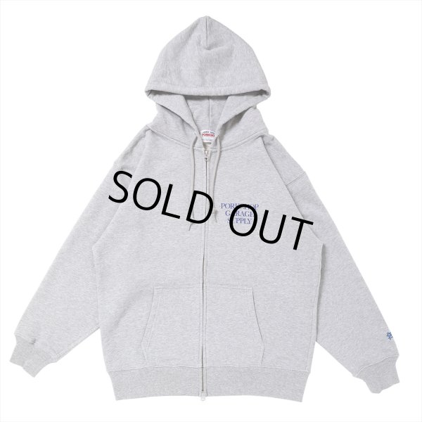 画像2: PORKCHOP/PORK CHOPPER ZIP UP HOODIE（GRAY）［ジップアップフーディー-22秋冬］ (2)